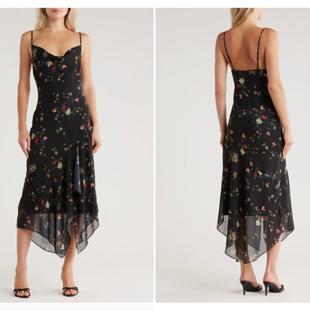 All Saints  Kora Floral Print Slipdress